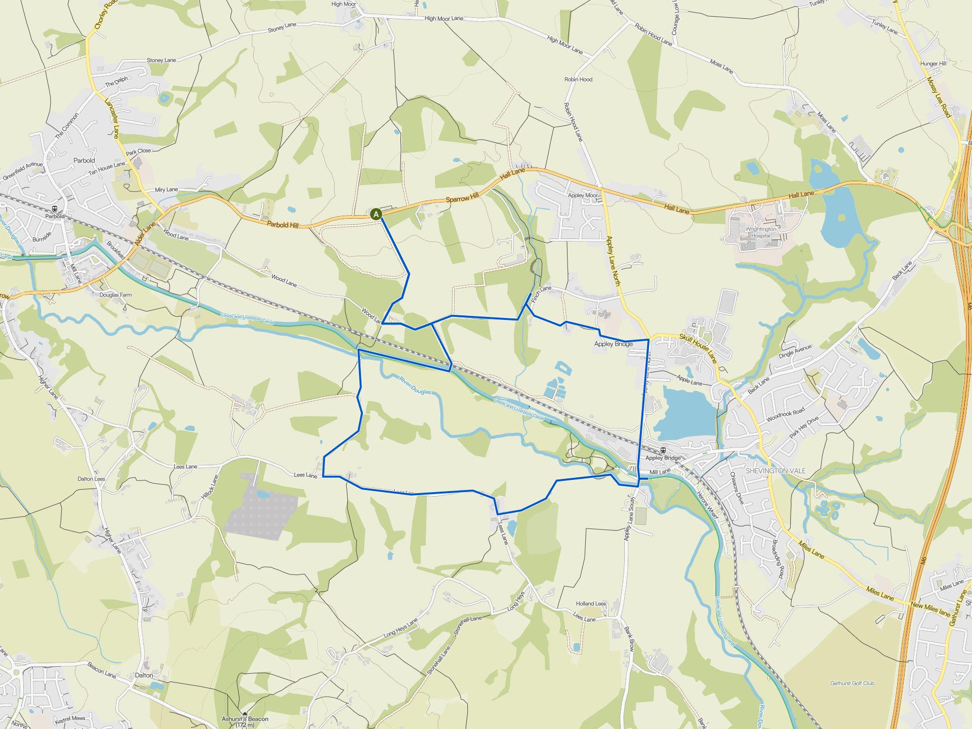The best walks and hikes around Parbold | Komoot